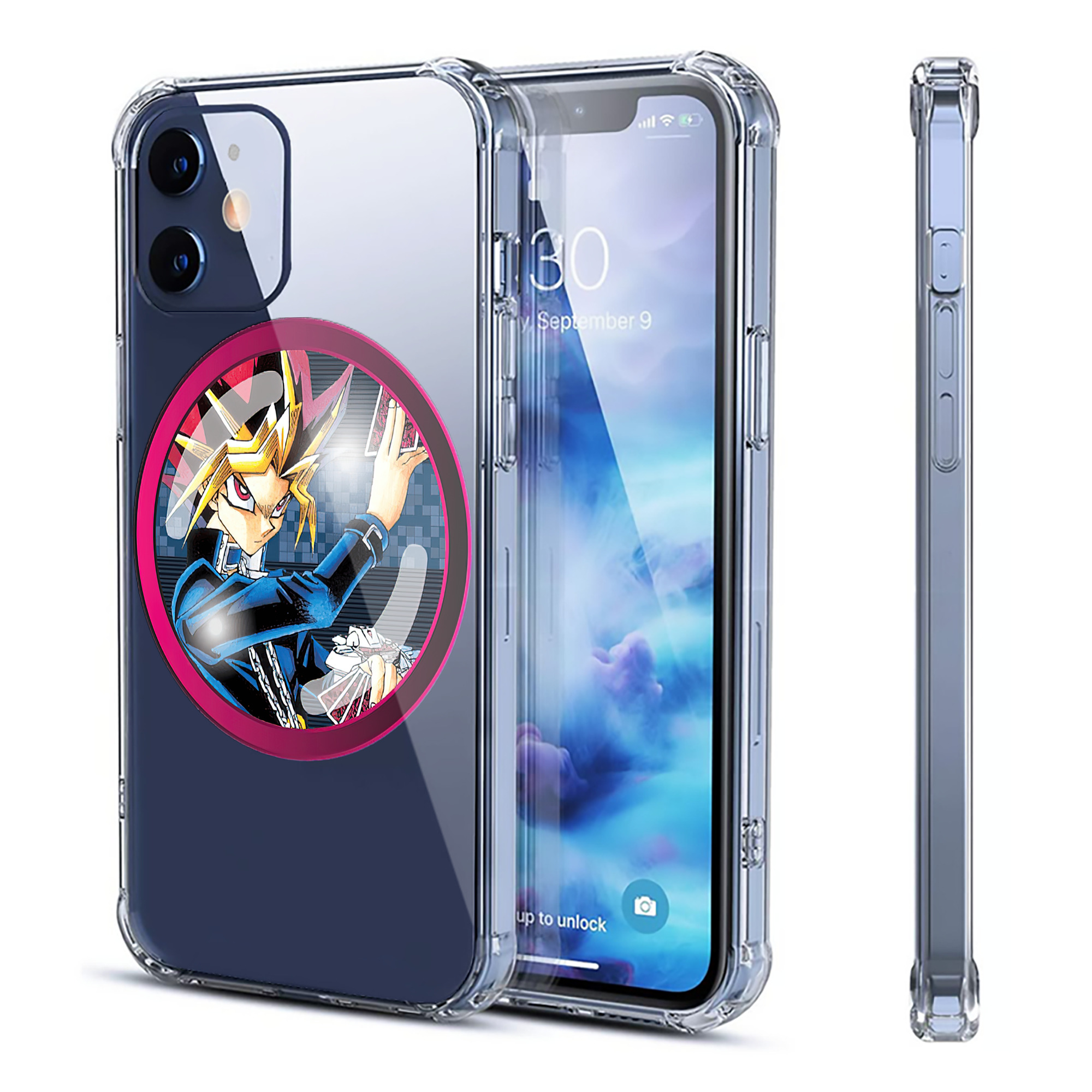 （画像用） 遊☆戯☆王 Yu-Gi-Oh! 【iPhone 12シリーズ対応】透明スマホケース（クリアソフトケース）